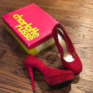 Charlotte Russe red pumps